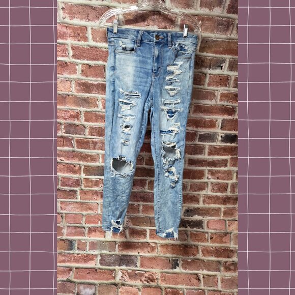 Women's AMERICAN EAGLE Curvy Hi-Rise Jegging Jeans Size 6 - Picture 1 of 7